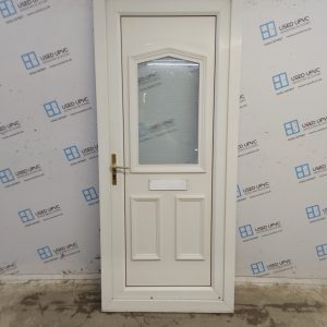 Used White Upvc Front Door 900mm x 2095mm SC816