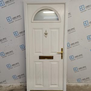 Used White Composite Front Door 880mm x 2000mm SC824