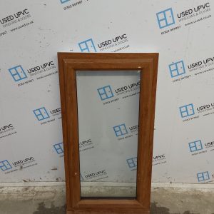 Used Oak Upvc Window 620mm x 1190mm USW004