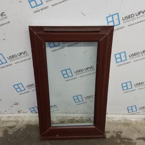 Used Rosewood Upvc Window 625mm x 1045mm USW176