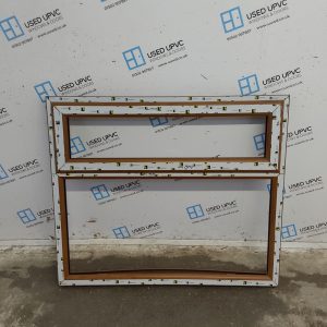 Brand New Oak Upvc Window (Unglazed) 1225mm x 1045mm OBS031
