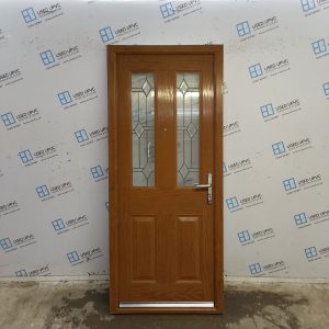 Used Oak Composite Back Door 890mm x 2065mm 0651