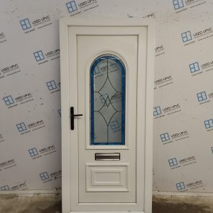 Used White Upvc Front Door 940mm x 2025mm 0509