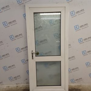 Used White Upvc Back Door 925mm x 2050mm 0225