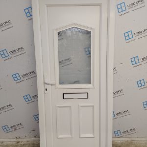 Used White Upvc Front Door 890mm x 2040mm 0363