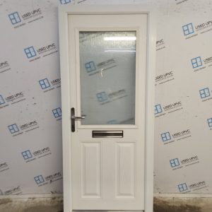 Used White Composite Front Door 890mm x 2075mm C9D01