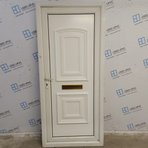 Used White Upvc Front Door 910mm x 2055mm SC801
