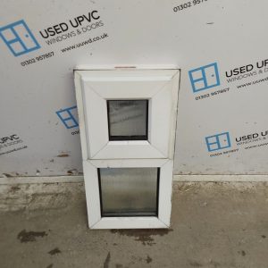Used White Upvc Window 330mm x 655mm NWS2031