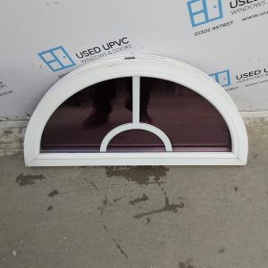 Used White Upvc Arched Window 905mm x 450mm NWS2033