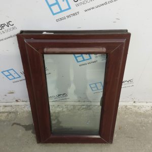 Used Rosewood Upvc Window 535mm x 790mm (Reduce To 520mm) NWS2037