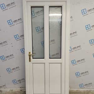 Used White Upvc Back Door 920mm x 2110mm (Reduce To 905mm) SC818