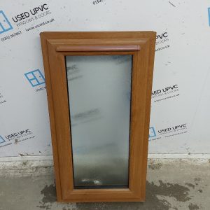 Used Oak Upvc Window 550mm x 1020mm NWS2046