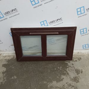 Used Rosewood Upvc Window 895mm x 560mm NWS2051