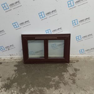 Used Rosewood Upvc Window 895mm x 570mm NWS2052