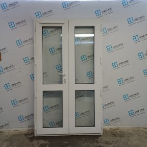 Used White Upvc French Doors 1200mm x 2055mm EA5