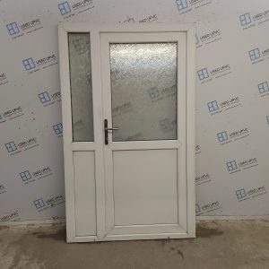 Used White Upvc Back Door And Side Panel 1220mm x 2000mm DS050