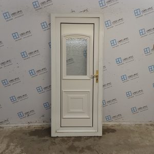 Used White Upvc Back Door 850mm x 2020mm C11D01