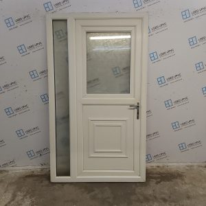 Used White Upvc Stable Door And Side Panel 1190mm x 2050mm DS056