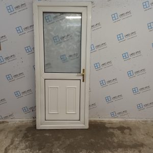 Used White Upvc Back Door 890mm x 2060mm 0352