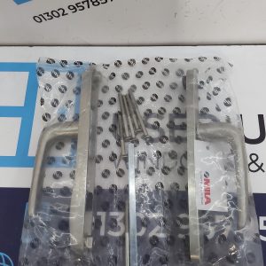 Brand New Brushed Chrome MILA Security Door Handles