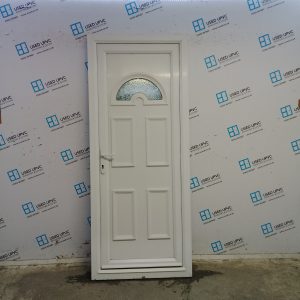 Used White Upvc Back Door 850mm x 2065mm C10D63