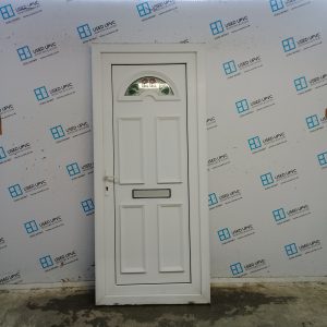 Used White Upvc Front Door 885mm x 2020mm SC835