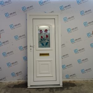 Used White Upvc Front Door 930mm x 2020mm C9D03