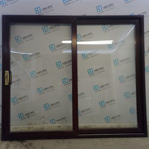 Used Rosewood Upvc Sliding Patio Doors 2385mm x 2040mm EA19