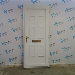 Used White Upvc Front Door (Outwards Opening) 910mm x 2170mm 0054
