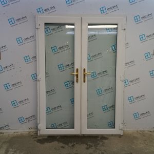 Used White Upvc French Doors 1490mm x 2060mm EA5
