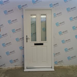 Used White Composite Front Door 1005mm x 2065mm 0531