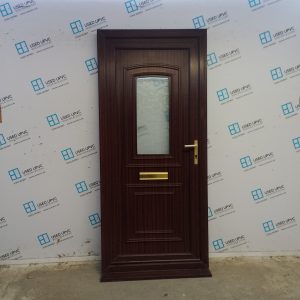 Used Woodgrain Upvc Front Door 925mm x 2080mm 0388