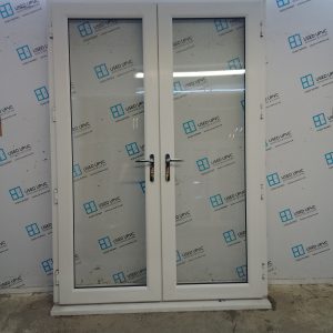 Used White Upvc French Doors 1630mm x 2335mm EA10