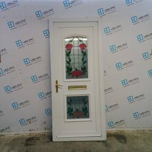 Used White Upvc Front Door 895mm x 2045mm (Reduce To 880mm) 0052
