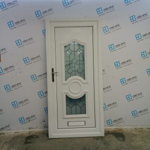Used White Upvc Front Door 950mm x 2040mm 0658