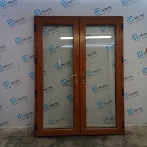 Used Oak Upvc French Doors 1545mm x 2055mm EA26
