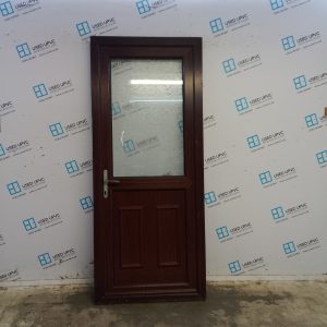 Used Woodgrain Upvc Back Door 865mm x 2050mm C8D52