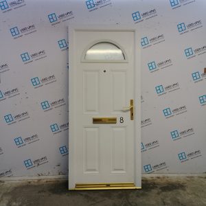 Used White Composite Front Door 900mm x 2045mm C6077