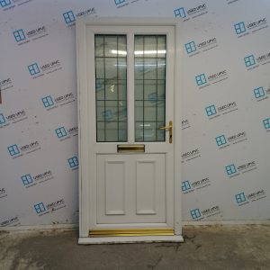 Used White Upvc Front Door 985mm x 2100mm (Reduce To 965mm) 0718