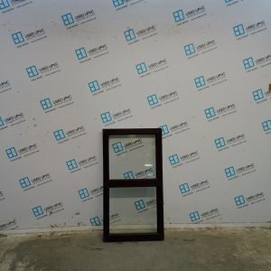 Used Rosewood Upvc Window 590mm x 1090mm NWS2036
