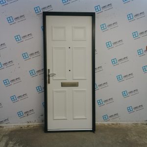 Brand New White Fire Rated Composite Front Door 890mm x 2065mm ND124
