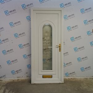Used White Upvc Front Door 900mm x 2075mm 0428