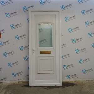 Used White Upvc Front Door 890mm x 2100mm C10D18