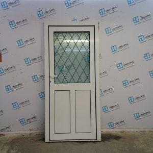 Used White Upvc Back Door 925mm x 1995mm C10D63
