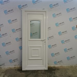 Used White Upvc Back Door 855mm x 2030mm (Reduce To 830mm) C8D68