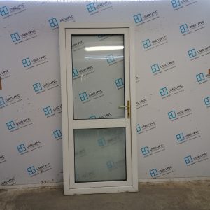 Used White Upvc Back Door 920mm x 2095mm C8D51