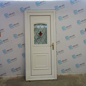 Used White Upvc Back Door 930mm x 2090mm UD03