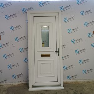Used White Upvc Front Door 925mm x 2100mm (Reduce To 905mm) 0733