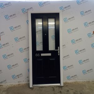Used Dark Blue Composite Front Door 920mm x 2090mm C11D01