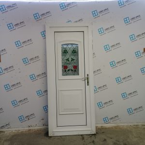 Used White Upvc Back Door 830mm x 1990mm C9D15